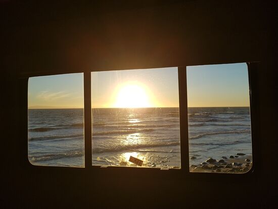 Der letzte Sonnenuntergang vom Autohaus