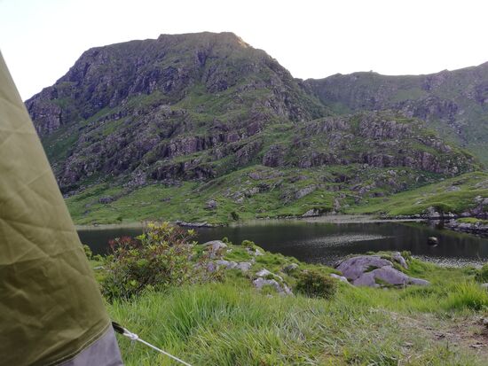 Meine Aussicht auf den Augher Lake.