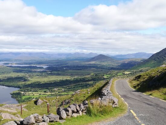 Abfahrt von Healy Pass.