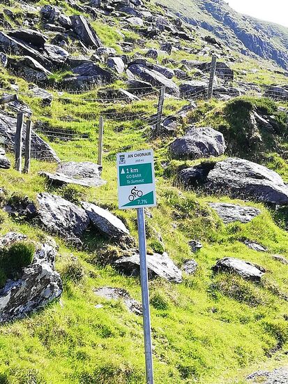 Der steile Anstieg zum Connor Pass.
