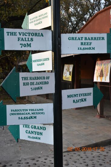 Victoria Falls, nur noch 70 Meter...