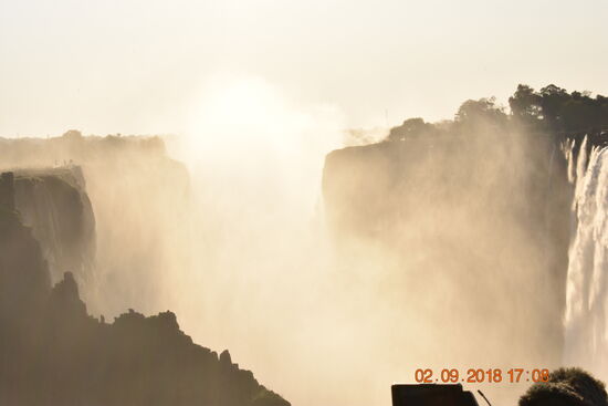 Victoria Falls, Sprühnebel