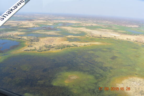 Rundflug über das Okavango Delta