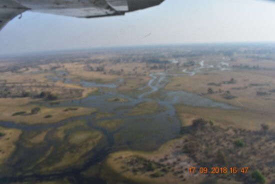 Rundflug über das Okavango Delta