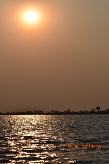 der letzte phänomenalen Sonnenuntergang unserer Reise
