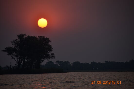 der letzte phänomenalen Sonnenuntergang unserer Reise