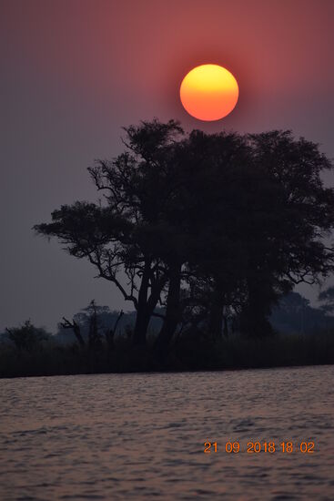 der letzte phänomenalen Sonnenuntergang unserer Reise