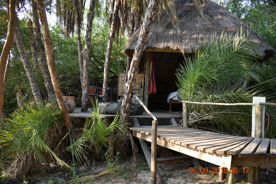 unser Baumhaus am Okavango