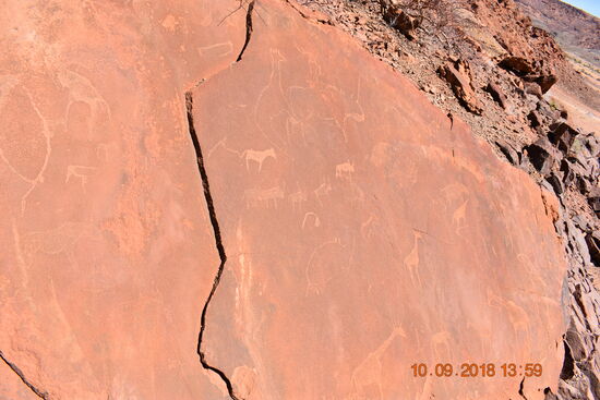 Felsgravuren bei Twyfelfontain