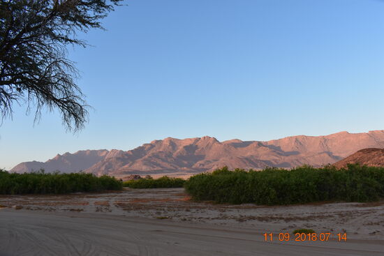 Brandberg-Massiv in der Morgensonne