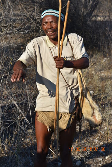 Bushwalk mit San Bushman