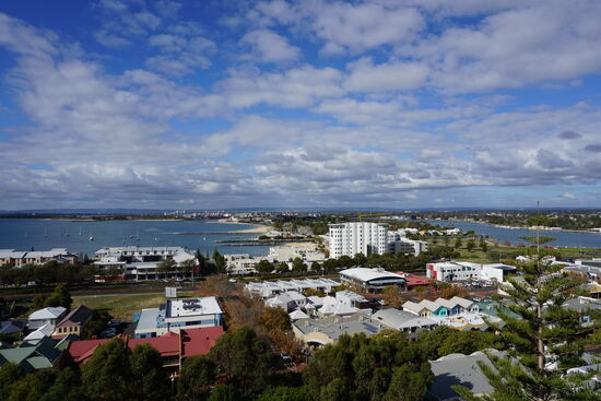 Blick nach Osten Richtung Delphin-Discovery-Center