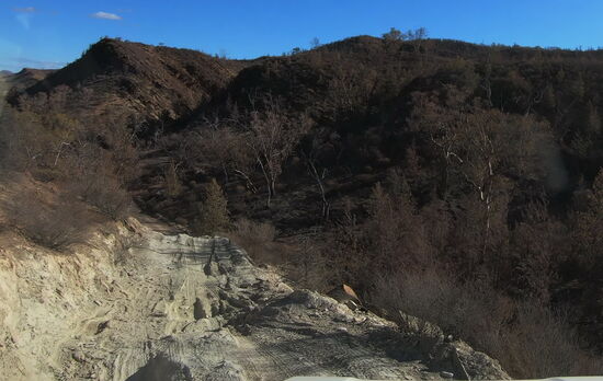 Das ist die steile Stelle von oben gesehen.