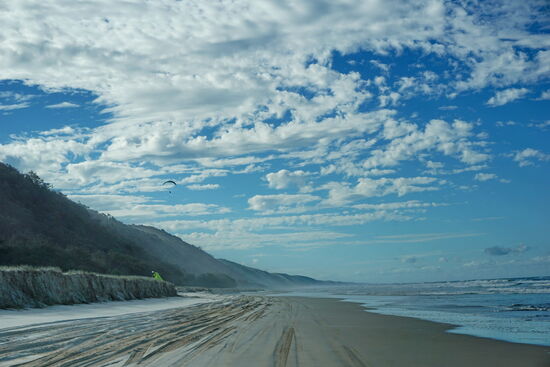 Hier ist ein Paragleiter zu sehen.