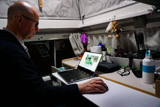 unser neuer "Schreibtisch"