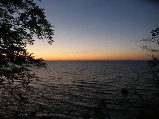 Bei diesem Ausblick zwischen Kap Arcona und Nonnewitz, lies es sich ausgezeichnet schlafen. 