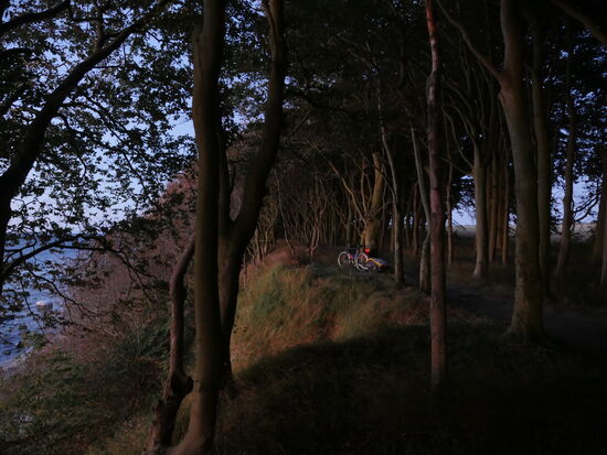 Bei diesem Ausblick zwischen Kap Arcona und Nonnewitz, lies es sich ausgezeichnet schlafen. 