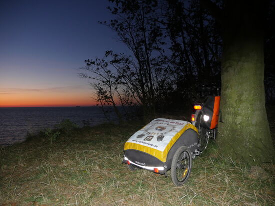 Bei diesem Ausblick zwischen Kap Arcona und Nonnewitz, lies es sich ausgezeichnet schlafen. 