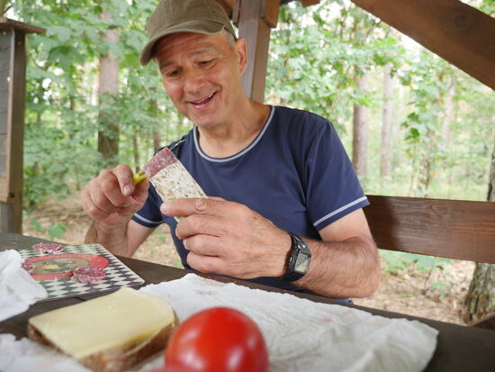 Tomate und Brot, schmecken mir immer joot!