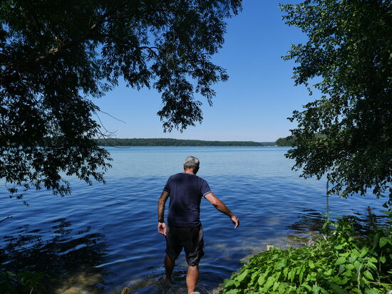 Auf Tuchfühlung mit dem Werbelin See