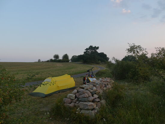 Irgendwo hinter Zielow - Mein Schlafplatz für die Nacht
