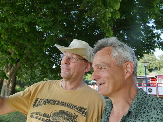 Erwin Junker ist passionierter Kanut und Segelflieger. Der Sauerländer aus Arnsberg  packte sofort sein smartphone aus der Tasche und zeigte mir den Weg um den schönen Kummerower See.