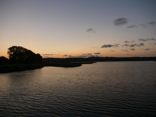 Abendrot auf dem Neuensiener See bei Seedorf