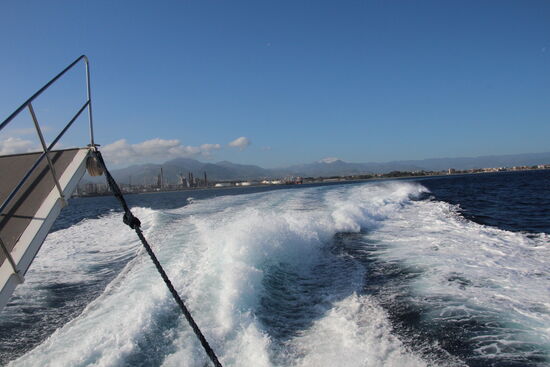 Ein Schnellboot brachte uns zu den Aeolischen Inseln
