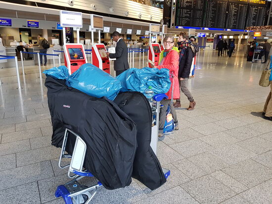 Abflug in Frankfurt