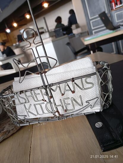 Handmade Gewürzkörbchen aus Draht, eigens fürs Haus angefertigt !