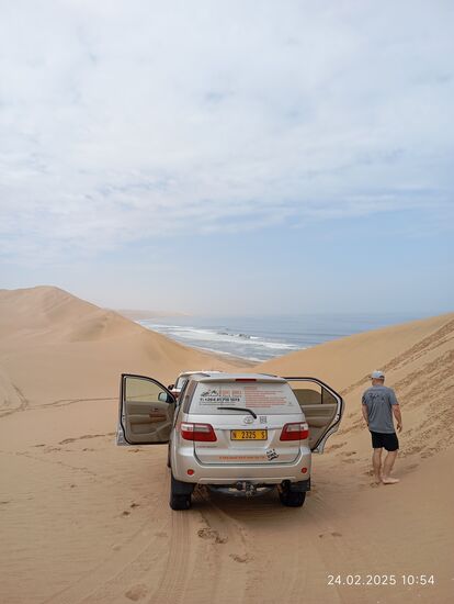 Jetzt müssen wir nur wieder runter an die Brandung !