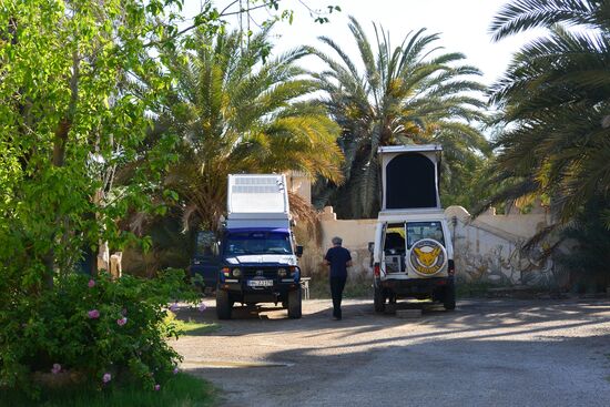 im leeren Campingplatz El Hassen in Gafsa