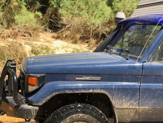 Toyota Land Cruiser in Aktion
