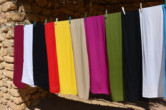 farbenfrohe Turbantücher