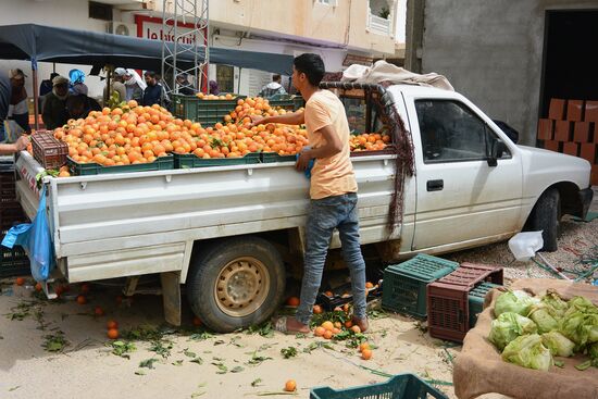 eine Ladung Orangen