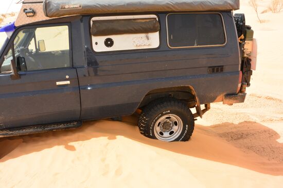 festgefahren . . .  nichts geht mehr.