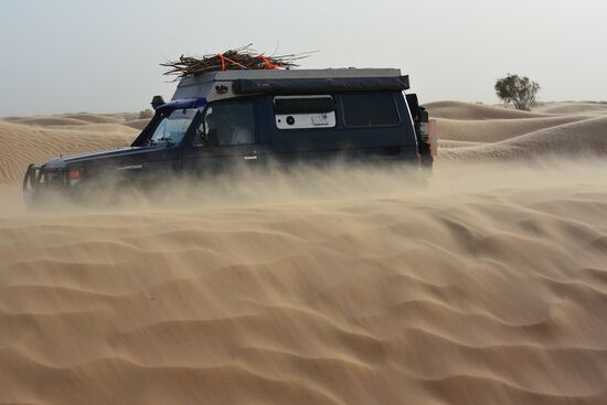 Sandsturm über den Dünen