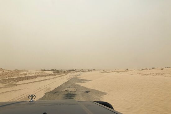 immer wieder legen sich die Dünen uns in den Weg