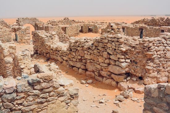 die Reste der römischen Gebäude