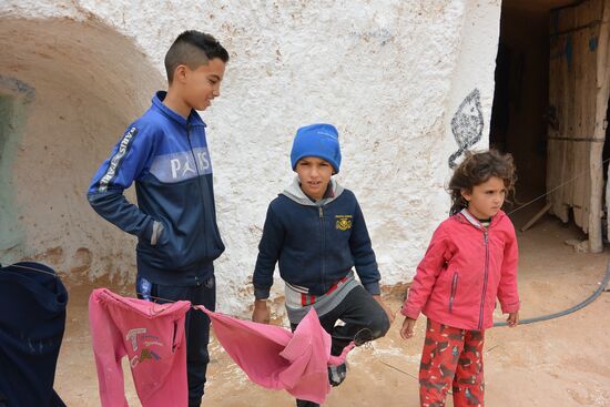 die drei Geschwister der Berberfamilie