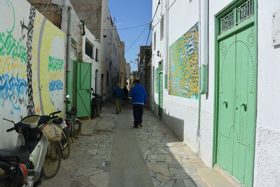 Eine Gasse in Gabès