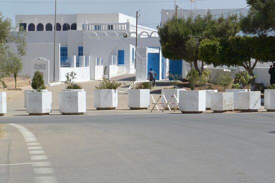 Straßensperren vor der Synagoge