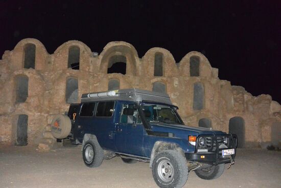 nachts allein im Ksar