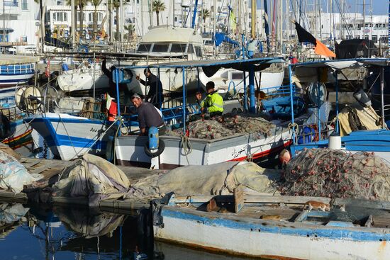 Fischer kommen vom Fang zurück