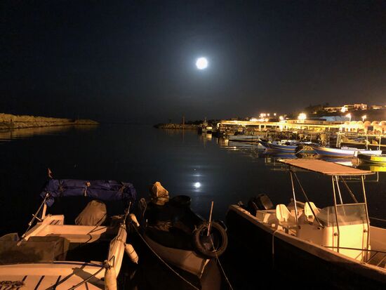 Vollmond über Hergla. Endlich eine ruhige Nacht