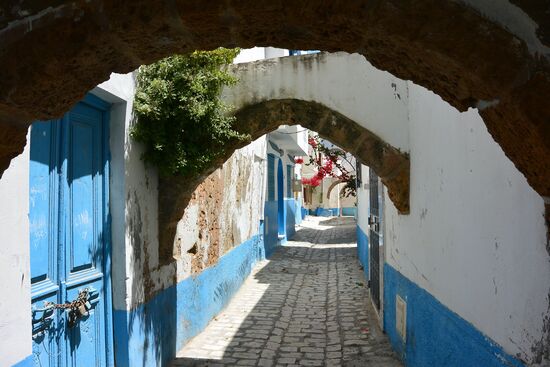 lichte Gasse innerhalb der Kasbah
