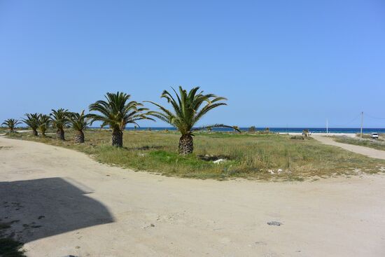 der Strand westlich von Bizerte