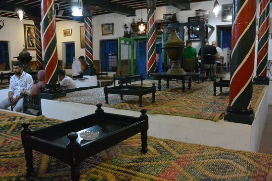 Einrichtung im "Café des Nattes"