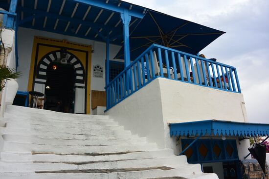 Eingang des "Café des Nattes"