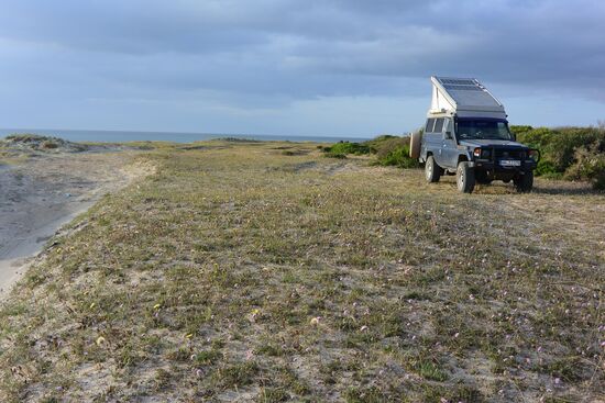 wir sind installiert für die kommende Übernachtung